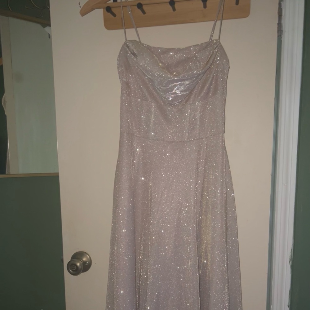 Windsor Pink Glitter Maxi Dress Size Small